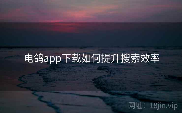 电鸽app下载如何提升搜索效率