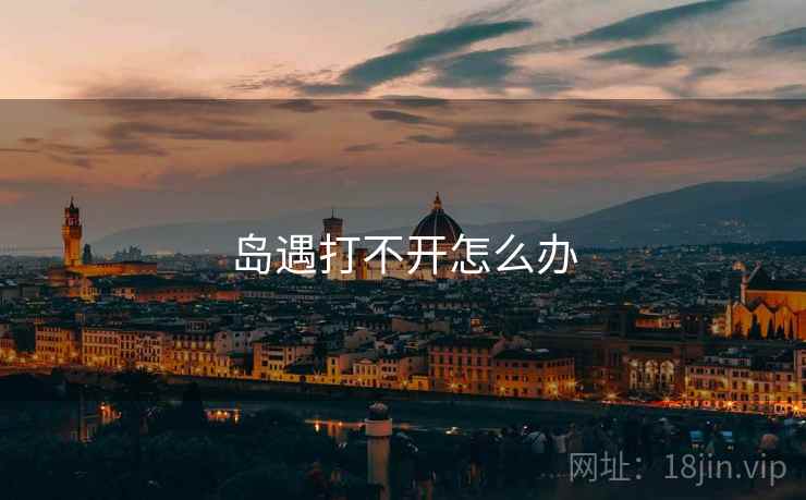 岛遇打不开怎么办